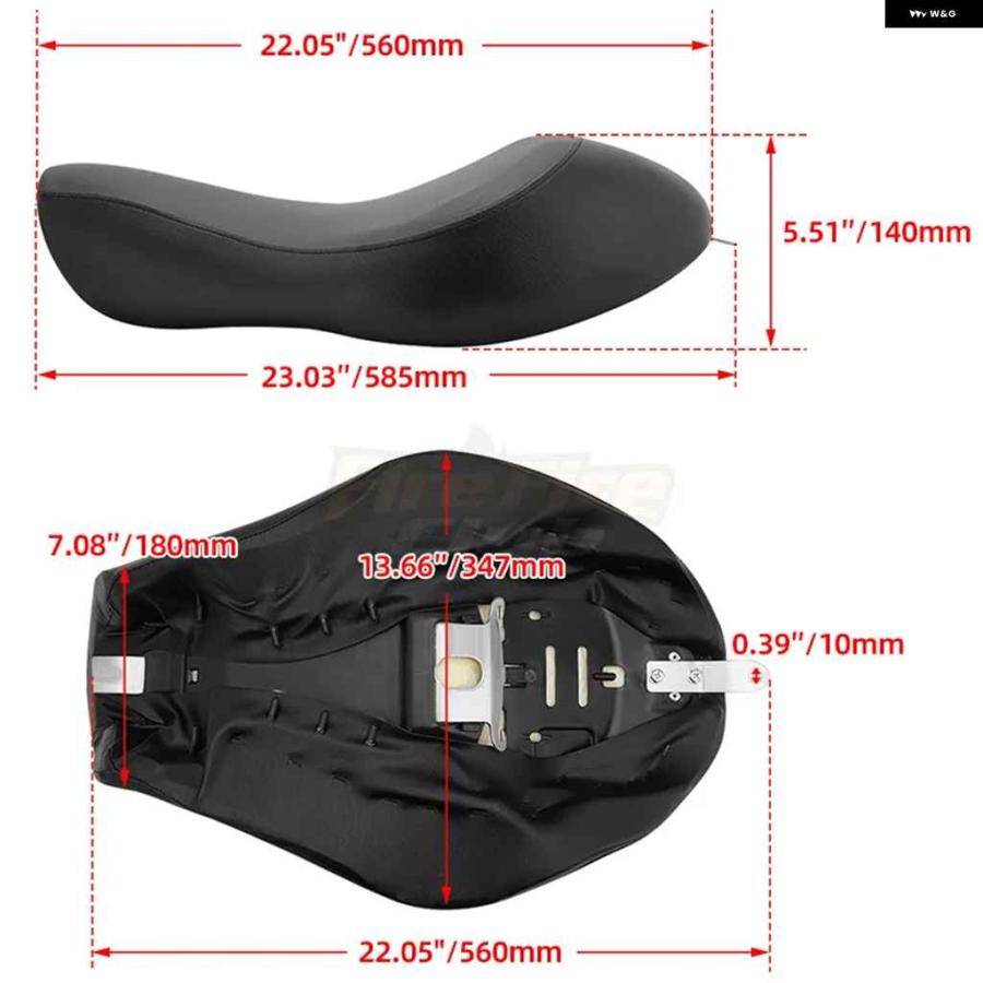 ブランド登録なし - 並行輸入品 自動二輪車 自動二輪車 黒いこと １番ウッド向こう正面 PUレザーピロー ソロ居敷き 座蒲団 ハーレー 運動競技はやりっ子 883 48 72