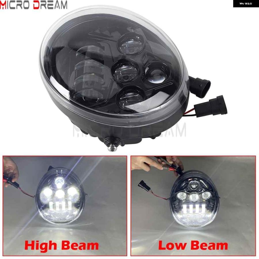 並行輸入品ハーレー Vロッド マッスル VRSCF VRSC VRSCR VRSCA ストリートロッド 2002-2017 オートバイ バイク 60W VROD LED フロント ヘッドライト HI/の画像
