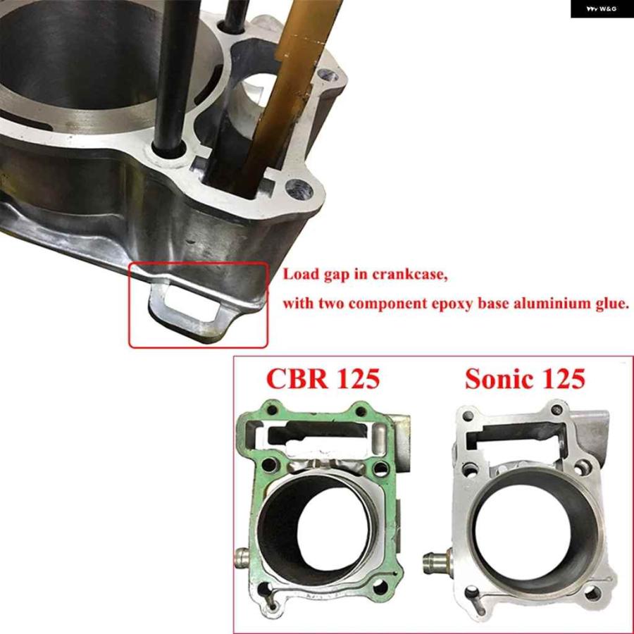 並行輸入品シリンダー キット 125CC ホンダ CBR 125 R RW RT RS JC34 JC39 JC50 04-17 ソニック 125 オートバイ バイク アクセサリー | ブランド登録なし | 01