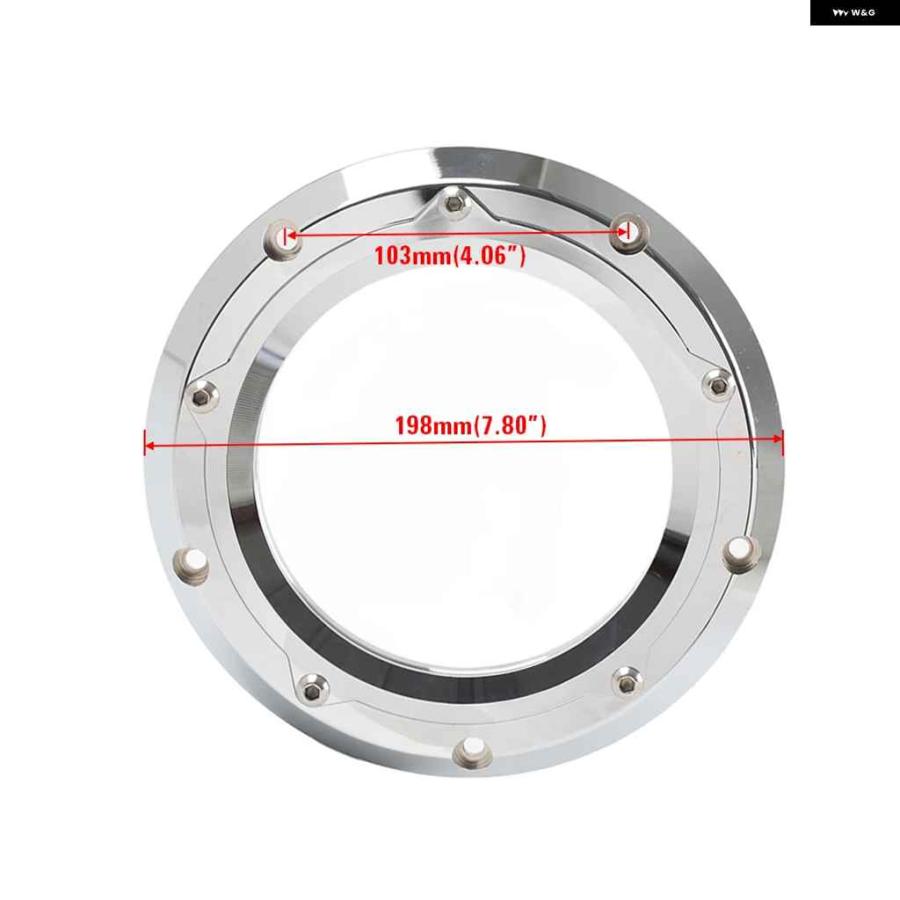 並行輸入品クローム CNC オートバイ バイク クリア エンジン ダービーカバー ハーレー ストリートグライド FLHX ロードキング FLHR 2016-22の画像