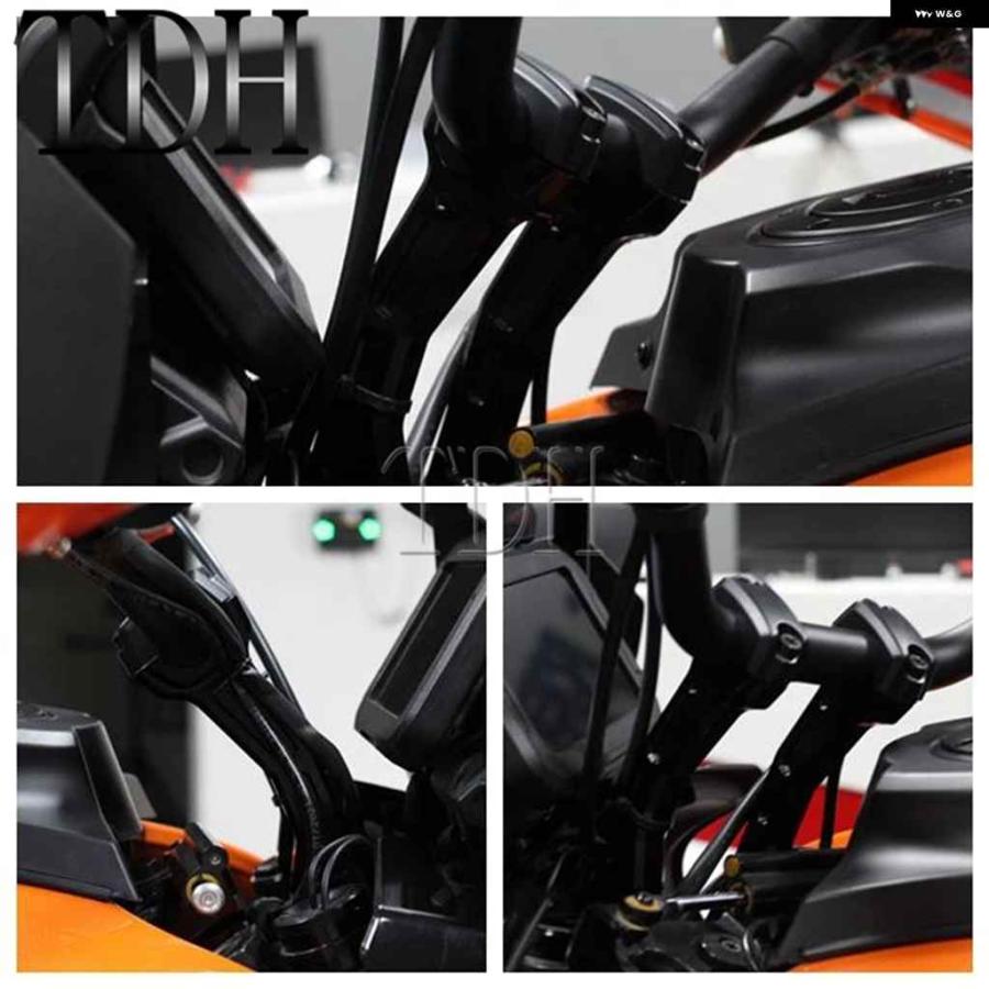 並行輸入品1-1/4インチ ハンドルバー 6.3インチ高リトリートライザー オフセット後方ライザー ハーレー パンアメリカ パナアメリカ 1250 S ハンドルバーの画像