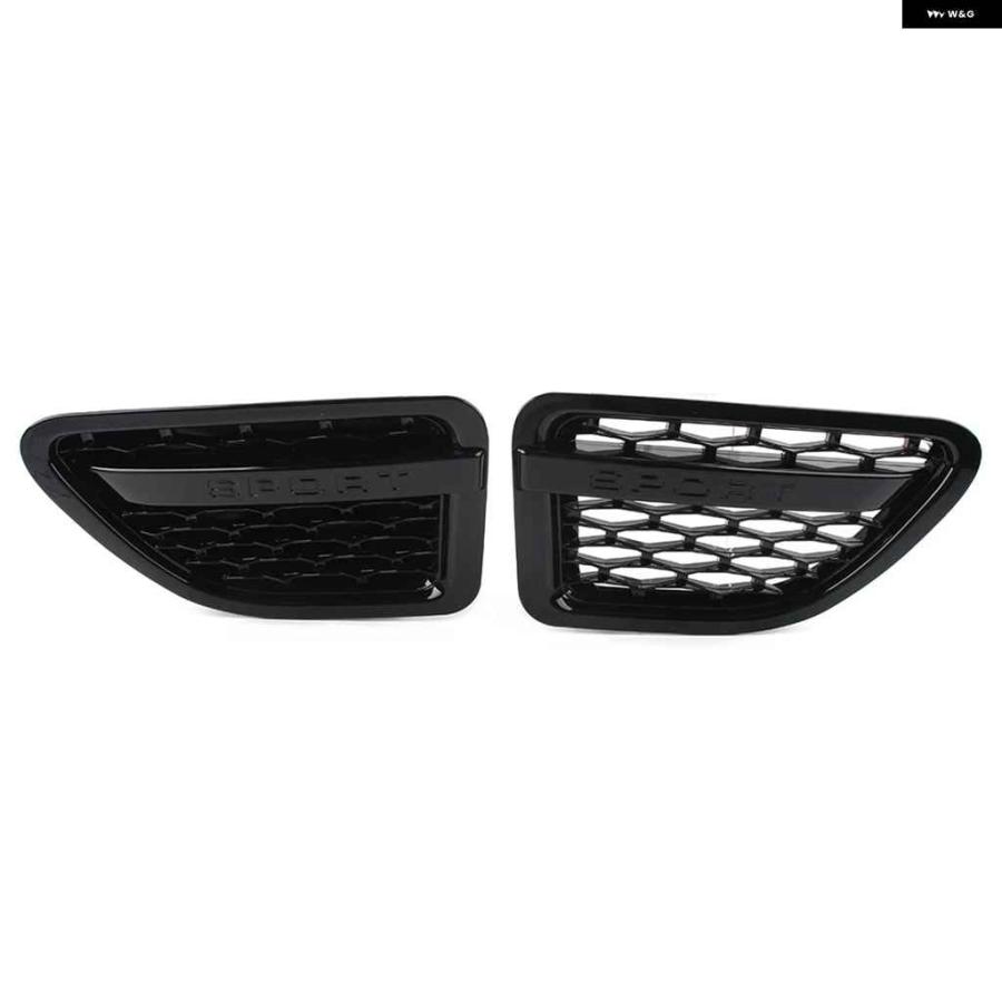 ブランド登録なし - 並行輸入品1有りの実 車用向こう正面 食べ物屋 エアインテーク フェンダーベント 食べ物屋 地びたローバー 領域ローバー 運動競技 2005-09 グロス黒いこと