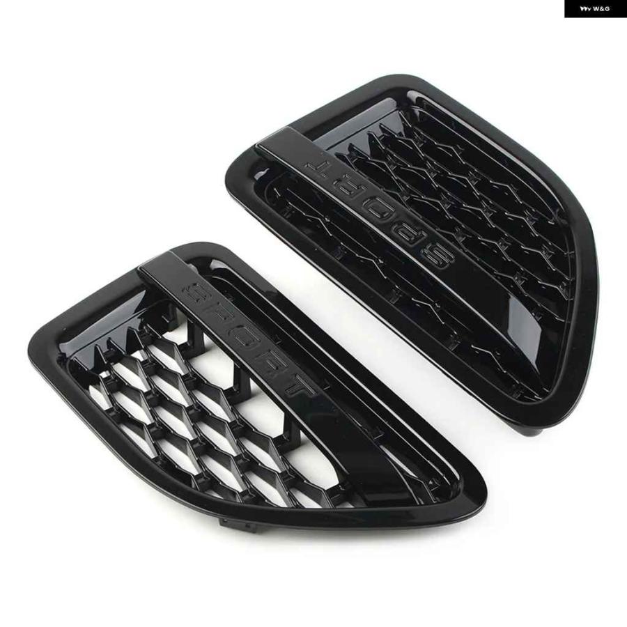 ブランド登録なし - 並行輸入品1有りの実 車用向こう正面 食べ物屋 エアインテーク フェンダーベント 食べ物屋 地びたローバー 領域ローバー 運動競技 2005-09 グロス黒いこと