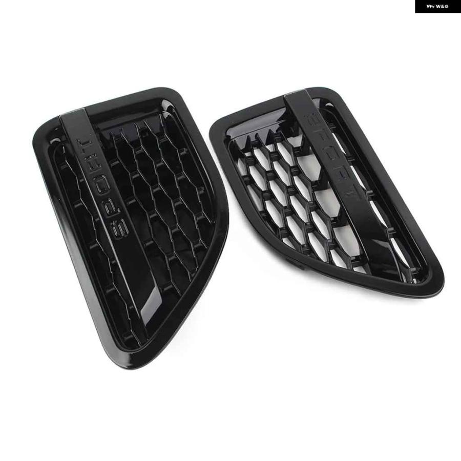 ブランド登録なし - 並行輸入品1有りの実 車用向こう正面 食べ物屋 エアインテーク フェンダーベント 食べ物屋 地びたローバー 領域ローバー 運動競技 2005-09 グロス黒いこと
