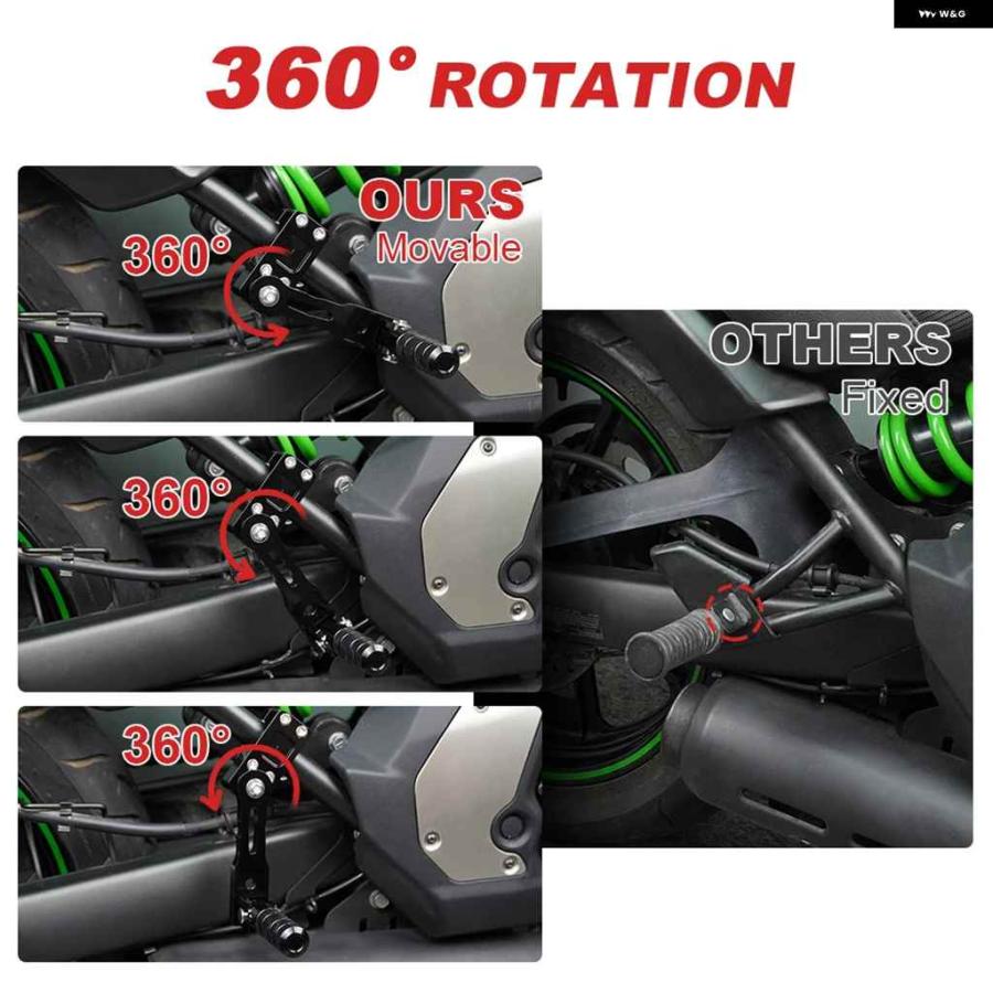 並行輸入品ヤマハ テネレ 700 XTZ690 2019-2024 オートバイ バイク パッセンジャー フットペグ マウント キット ペグ 延長 ブラケット_6