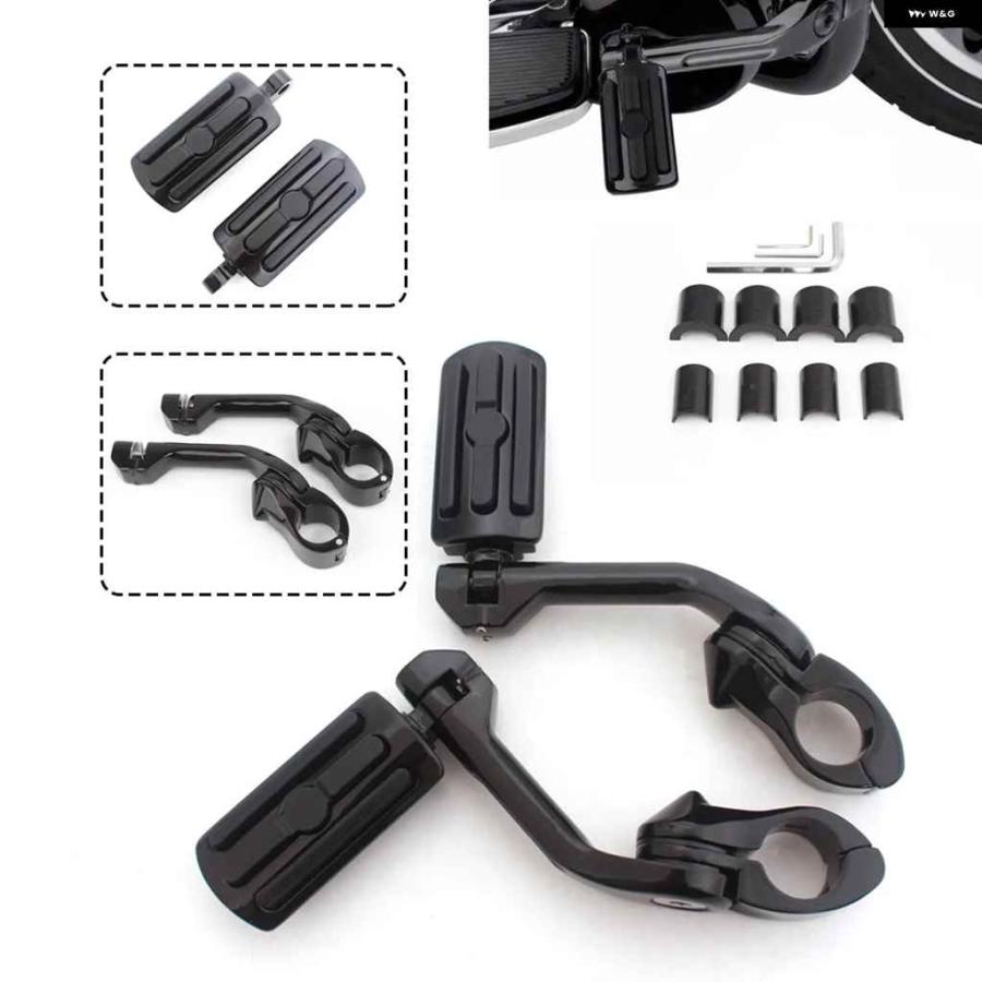 並行輸入品オートバイ バイク フットレスト 1-1/4インチ 32MM エンジン ガード フットペグ マウント 1-1/4インチ 32MM エンジン ガードの画像