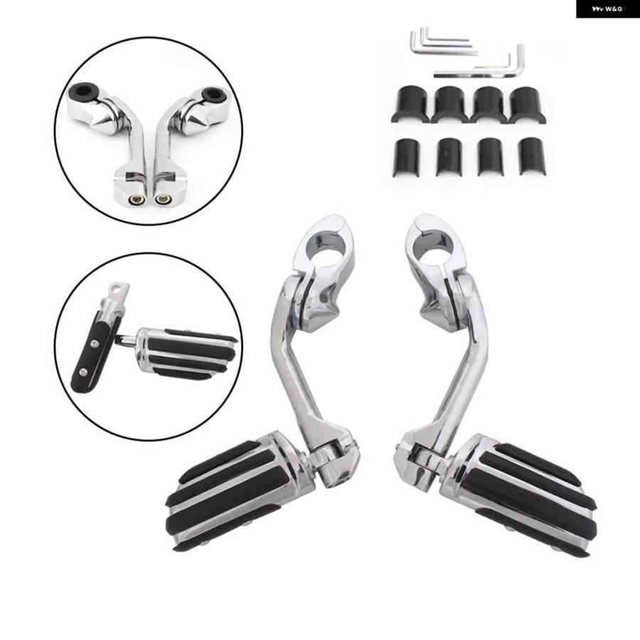 並行輸入品オートバイ バイク フットレスト 1-1/4インチ 32MM エンジン ガード フットペグ マウント 1-1/4インチ 32MM エンジン ガードの画像