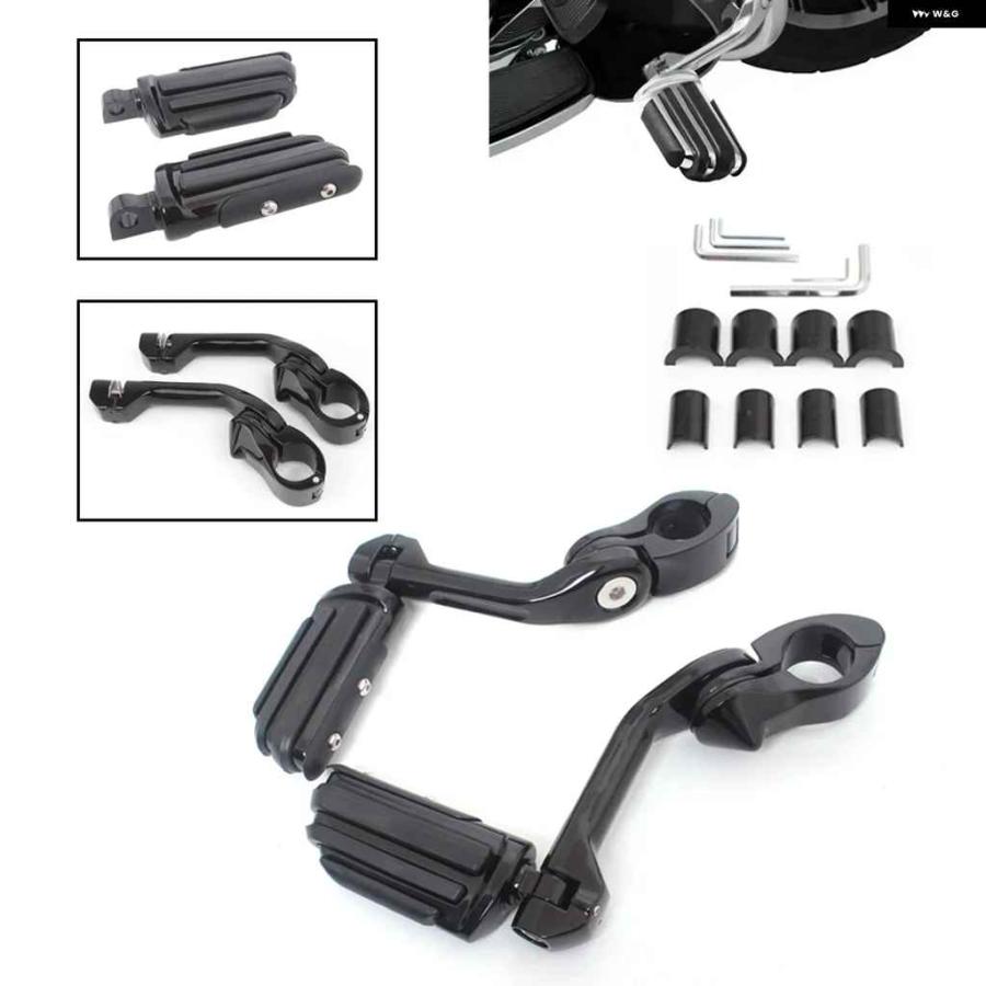 並行輸入品オートバイ バイク フットレスト 1-1/4インチ 32MM エンジン ガード フットペグ マウント 1-1/4インチ 32MM エンジン ガードの画像