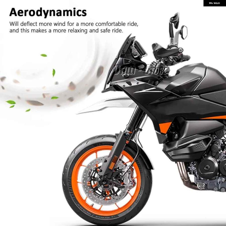 並行輸入品2024 890アドベンチャーADV 790アドベンチャーADV オートバイ バイク 風防ガラスフロントスポーツ風防 ディフレクター プロテクター カバーの画像