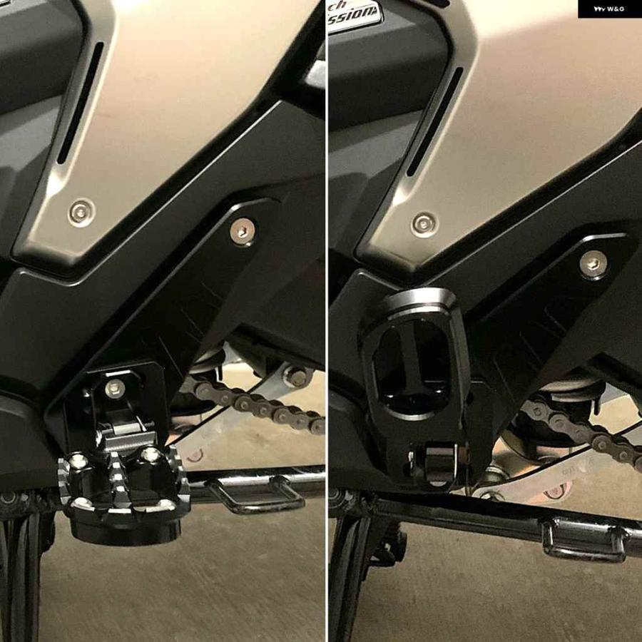 並行輸入品2021 2022 折りたたみ 式 フットレスト パッセンジャー オートバイ バイク ホンダ XADV X-ADV 750 XADV750 リアペダル フットペグ スタンドの画像