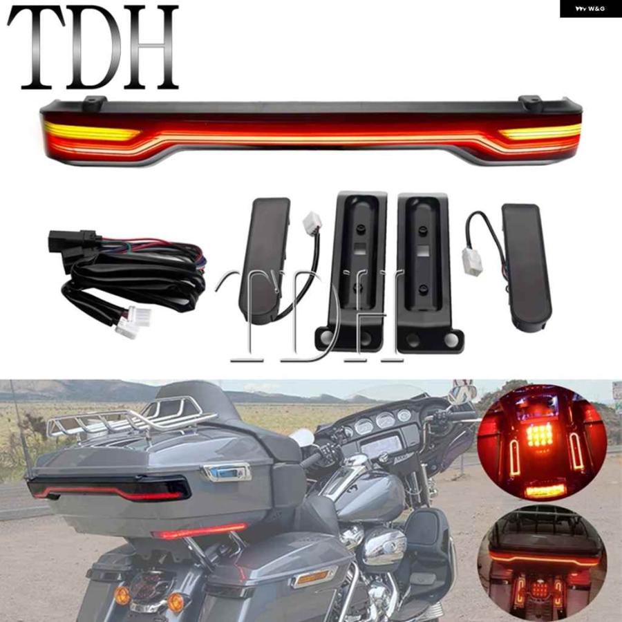 並行輸入品スモークLEDツアーパック テールライト サイドマーカー ウィンカーライト サドルバッグ フィラー インサートテール ブレーキライト ハーレー_5