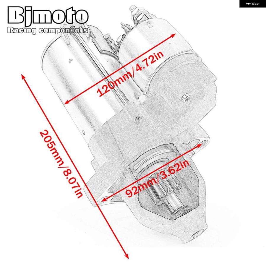 並行輸入品R 1200 R S 2006 スターターモーター BMW R1200R R1200S R1200GS アドベンチャー HP2 2004-2012 12412306140 12417712231_6