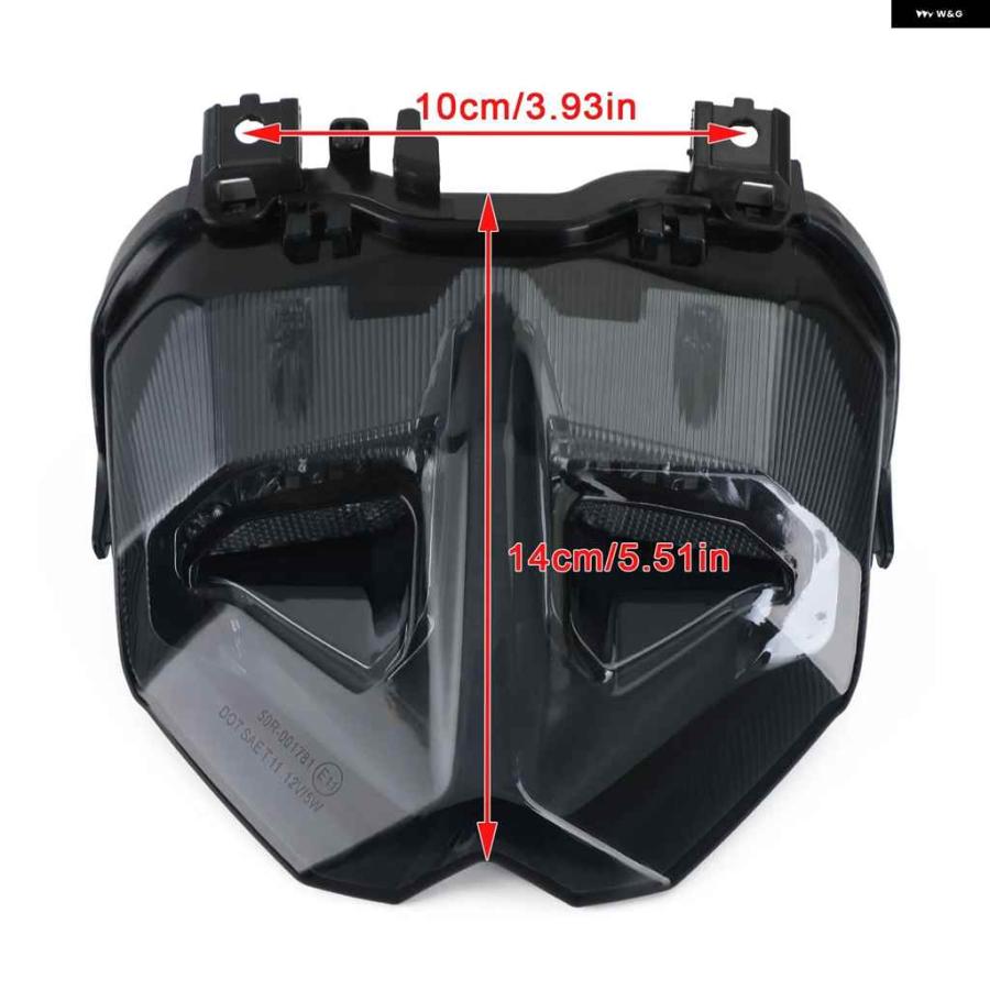 並行輸入品テール ブレーキライト ウィンカー一体型 ヤマハ MT-09 MT10 SP 2021-23 ブラックの画像
