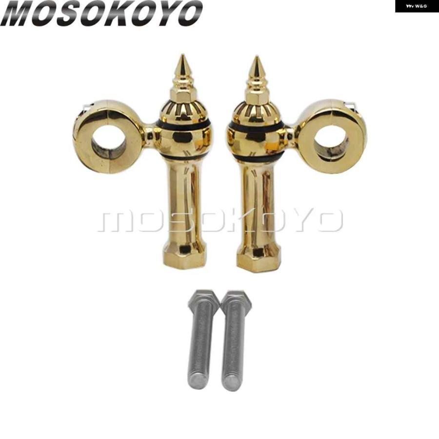 並行輸入品カフェレーサー ハンドルバー ライザー 22MM 25MMオフセット ドッグボーン レトロライザー ハーレー ハンドルバー クランプ ハンドルバー 7/8の画像
