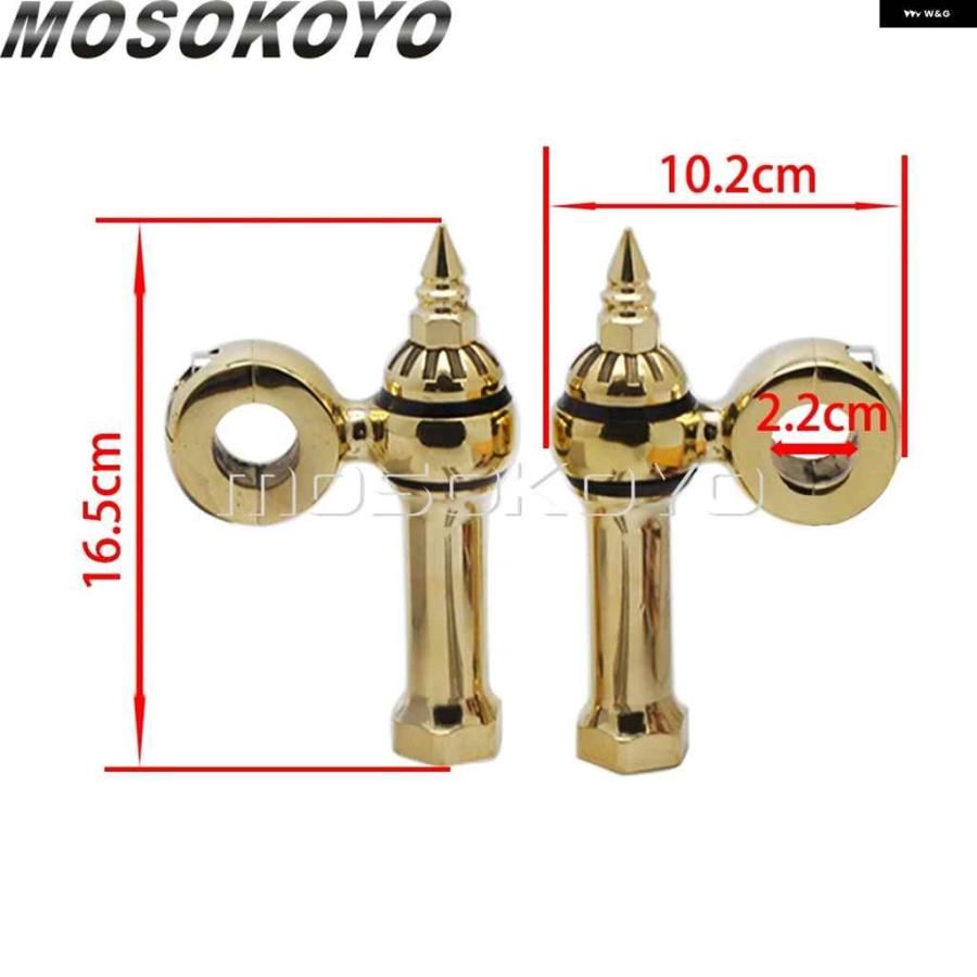 並行輸入品カフェレーサー ハンドルバー ライザー 22MM 25MMオフセット ドッグボーン レトロライザー ハーレー ハンドルバー クランプ ハンドルバー 7/8の画像