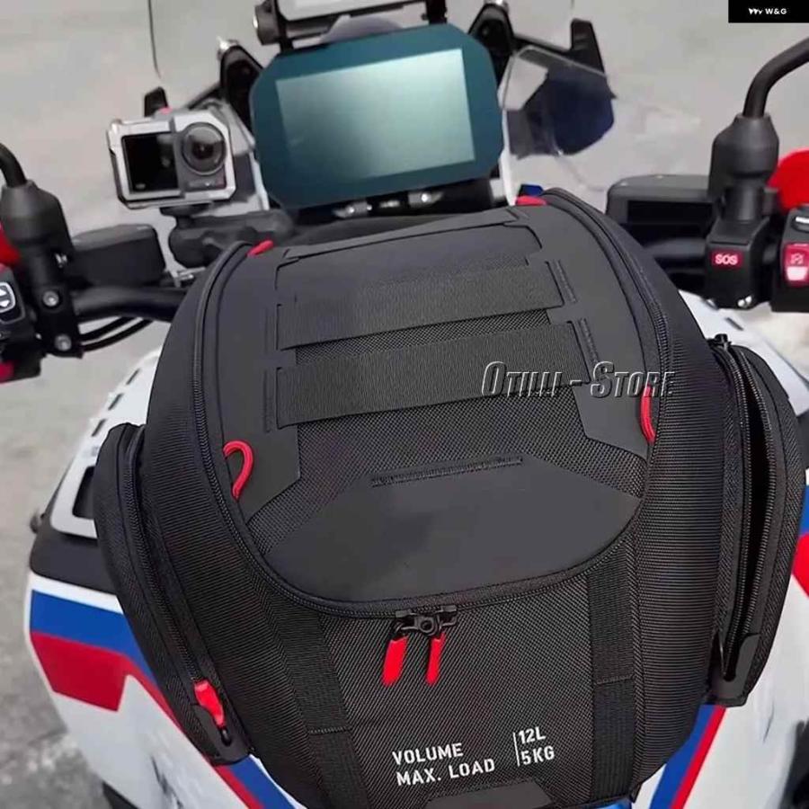 並行輸入品オートバイ バイク アクセサリー 12L タンクバッグ BMW R1300GSA R1300GS ADV アドベンチャー 2024 2025 キャリア クイックロック レーシング_4