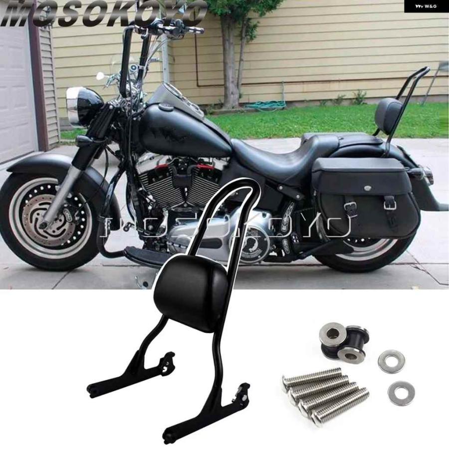 並行輸入品パッセンジャーバックレスト シーシーバー ブラケット キット ハーレー ファットボーイ ソフテイル FXST FXSTB FXSTC FXSTS FLSTF FLSTFB FLS_4