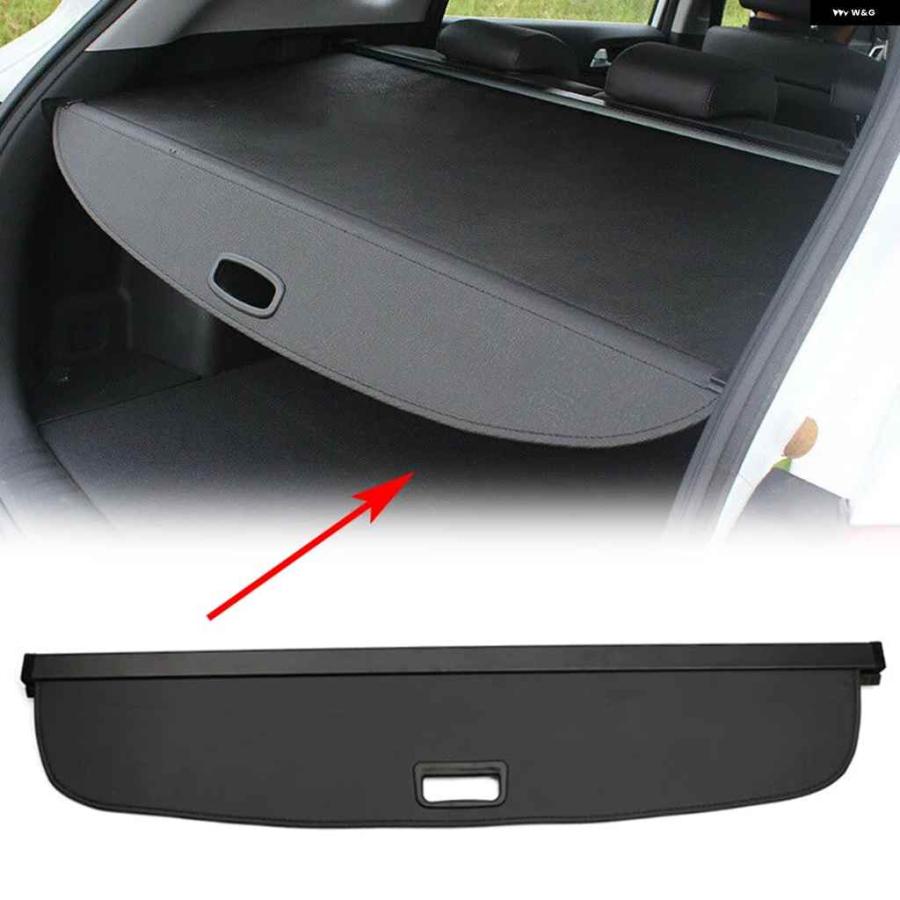 ブランド登録なし - 並行輸入品アウディ Q3 2013 2014 2015 車用後ろ側 ブート カーゴカバー セキュリティシールドシェード 黒いこと 党大会