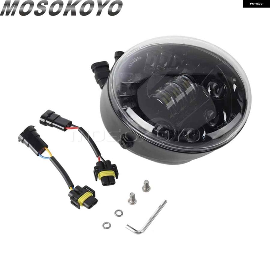 並行輸入品E9 DOT承認HI/LOビーム ヘッドランプ ハーレー ナイトロッドVRSCD VRSCDXストリートロッドVRSCR VロッドCVOマッスルVRSCA LED ヘッドライト_6