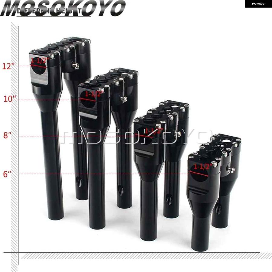 ブランド登録なし - 並行輸入品 ハーレー 表どおりシリング ファットボブ ダイナ FXD ソフテイル 手持ち部分赤ちょうちん ライザー 38MM 1 1/2in ファットバークランプ 6イ