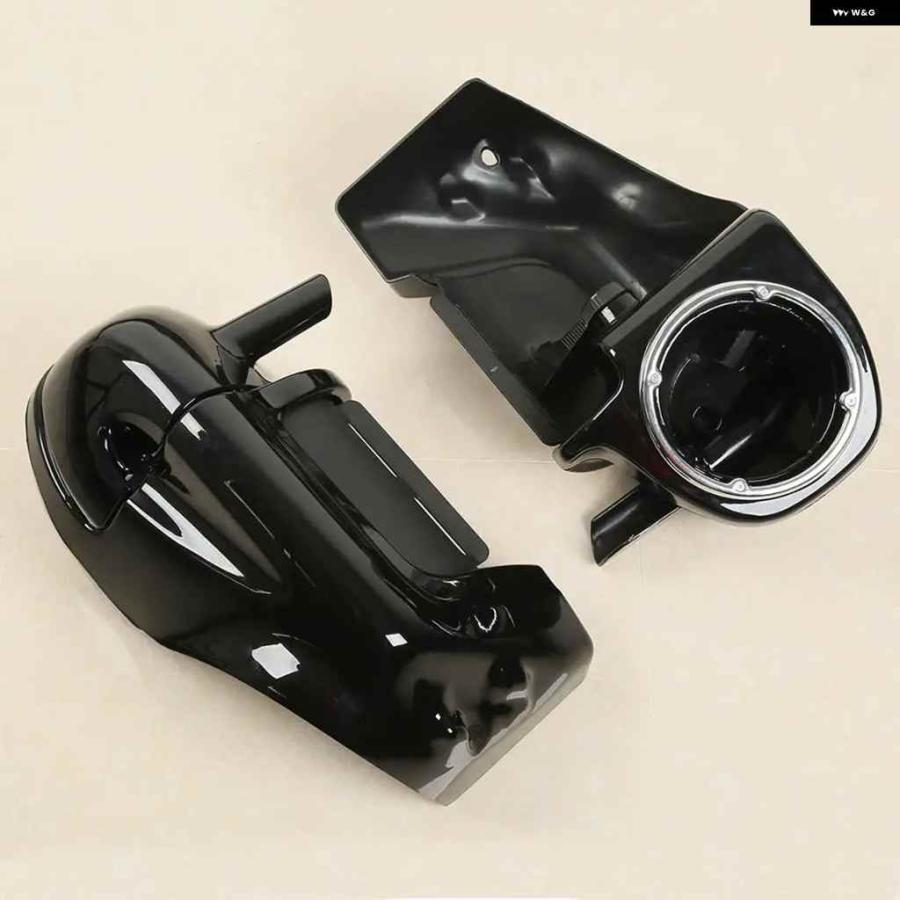 並行輸入品オートバイ バイク アンダー通気孔付きレッグ フェアリング スピーカー ボックス ポッド付き ハーレー ツーリング ロードキング ストリートグ_2