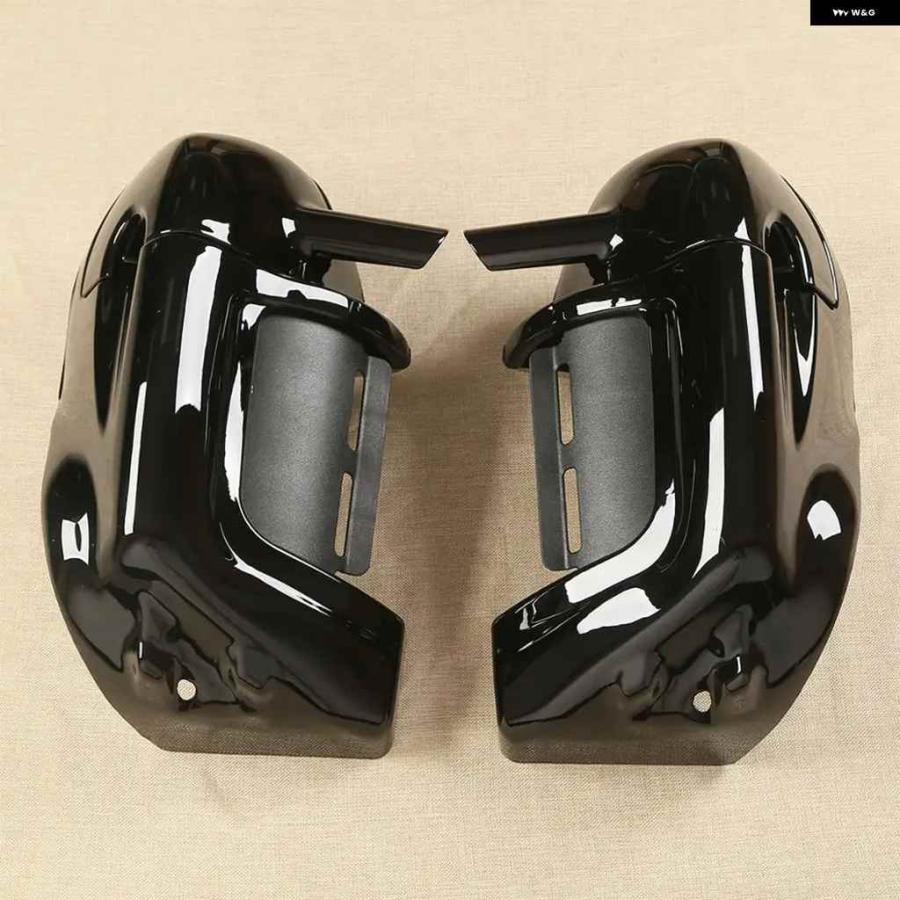 並行輸入品オートバイ バイク アンダー通気孔付きレッグ フェアリング スピーカー ボックス ポッド付き ハーレー ツーリング ロードキング ストリートグ_3