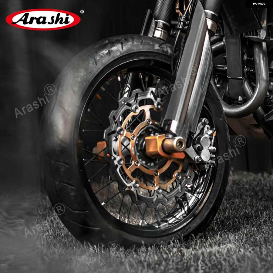 並行輸入品1個 スズキ DRZ SM 400 2005-09 CNC フルフローティング フロント ブレーキディスク ブレーキローター DRZ 400 SM_7