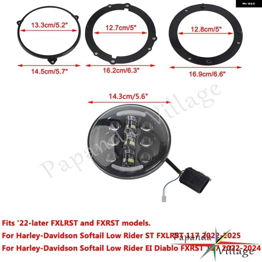 並行輸入品ハーレー ソフテイル ローライダー ST FXLRST 117 EI ディアブロ FXRST 2022 オートバイ バイク LED ヘッドライト ウィンカーライト ヘッドラ_3