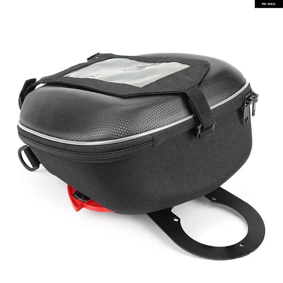 並行輸入品1セット オートバイ バイク キャリア 収納 オイル燃料 タンクバッグ ツールバッグ ハーレー ダビッドソン X350 2023 PU ブラック_3