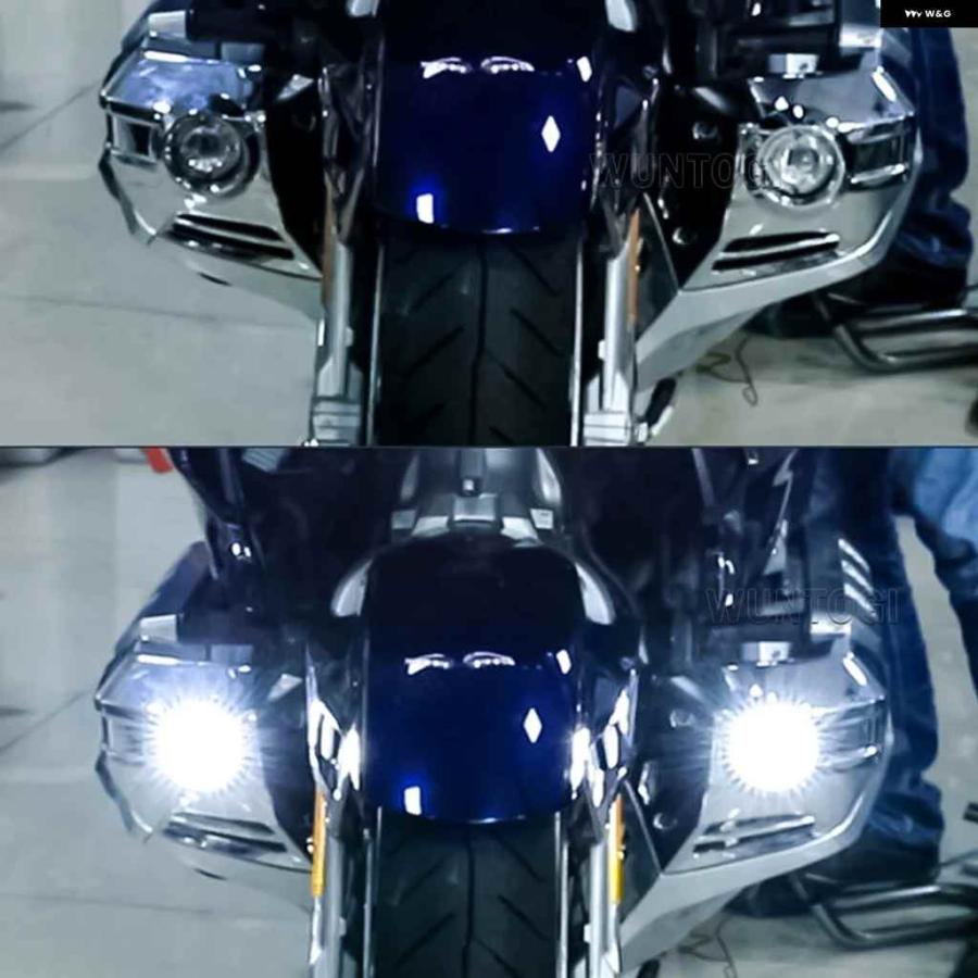 並行輸入品ホンダ ゴールドウイング GL1800 GL1800 ツアー DCT 2018 - 2021 オートバイ バイク アクセサリー LED フォグランプ ストロボ フォグライトの画像