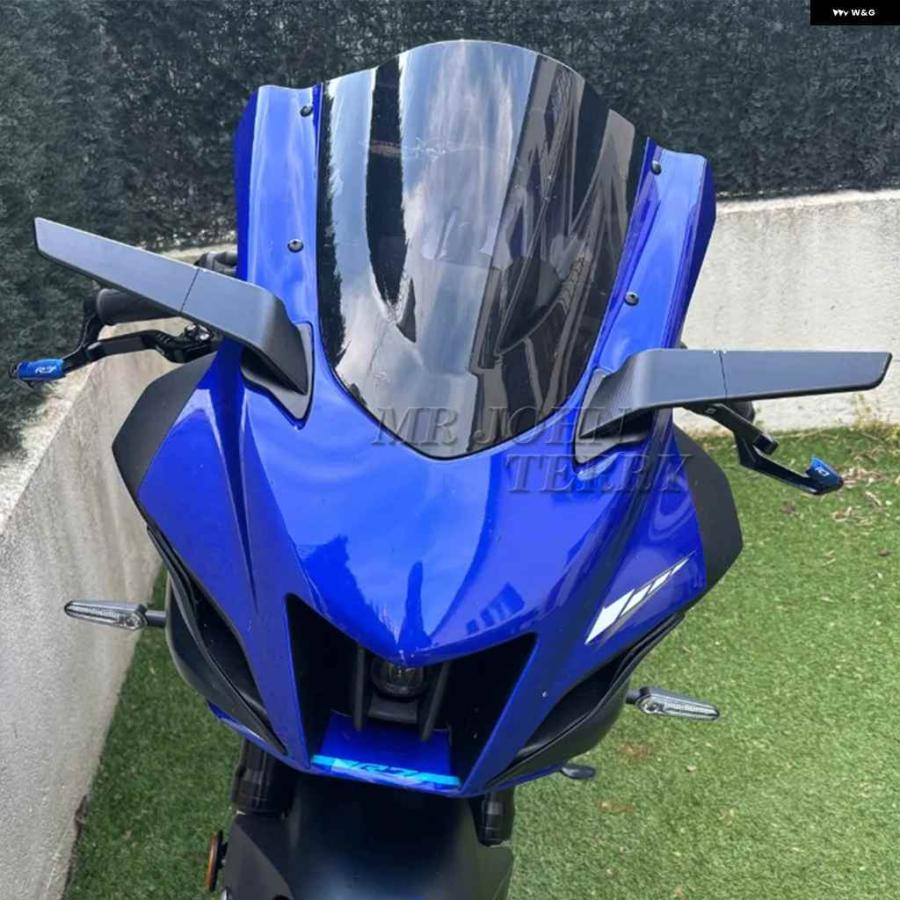 並行輸入品ヤマハ YZF R7 年式 オートバイ バイク カスタム アクセサリー LED 調整可能回転式ドアミラーの画像