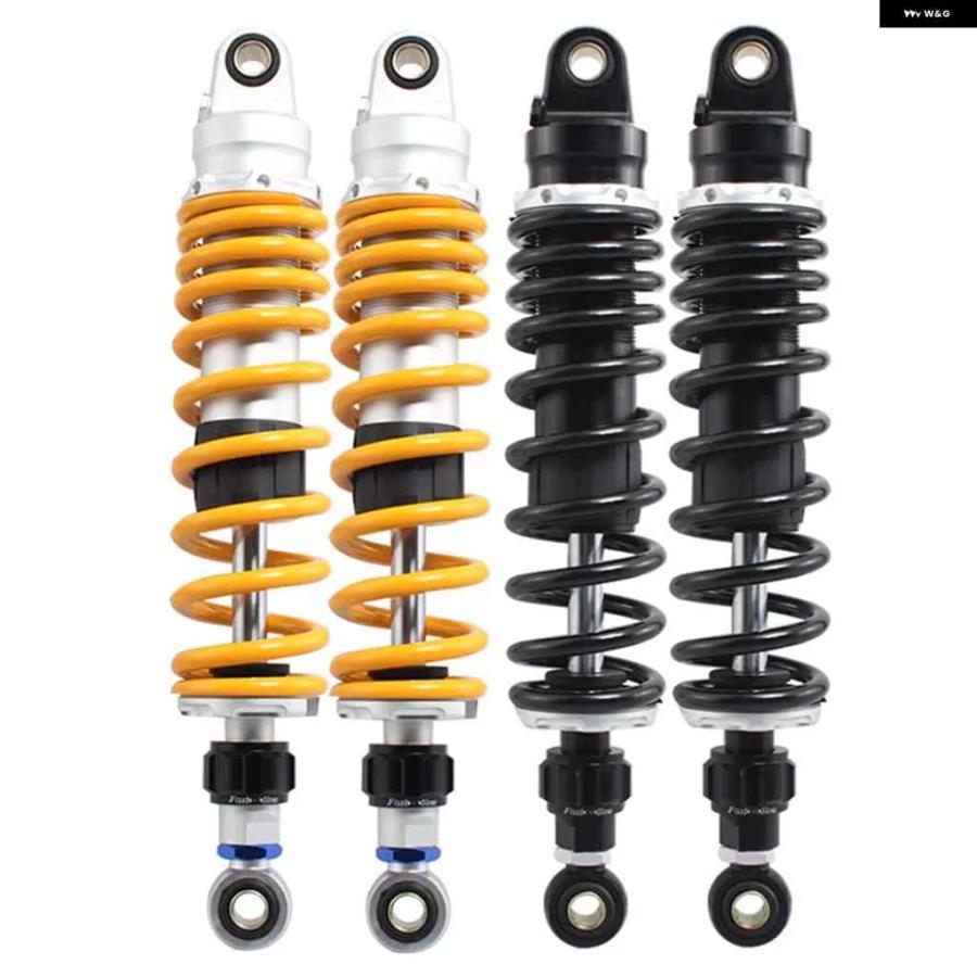 並行輸入品330MM オートバイ バイク リアサスペンション 調整可能エアショック アブソーバー ダンパー ハーレー ホンダ ヤマハ ATV クワッドの画像