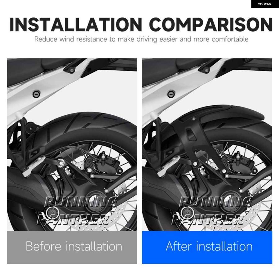 並行輸入品BMW R1300GS アドベンチャー ADV 2025 ABS アルミリアフェンダー 2色 マッドガード タイヤハガー スプラッシュガード