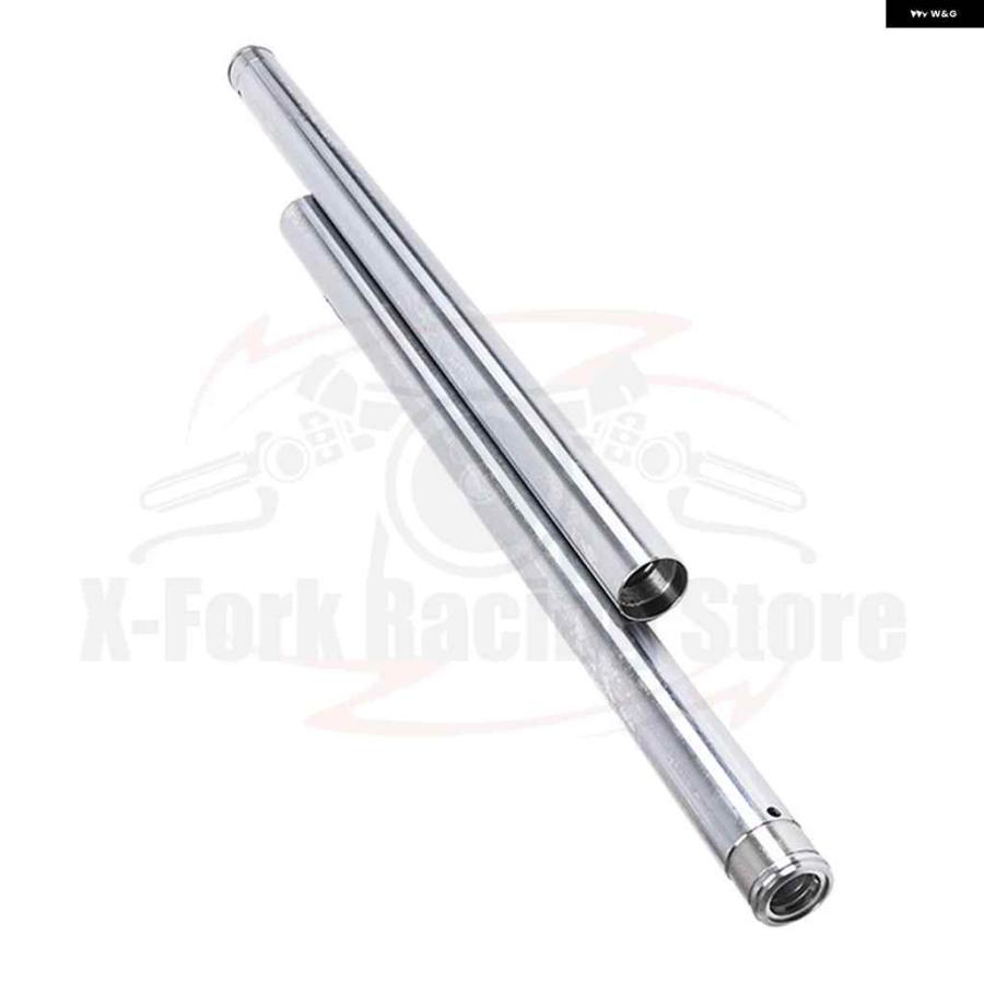 並行輸入品フロントインナー フォーク チューブ パイプペア カワサキ BJ250F 250TR 2003-2013 シルバーブレーキサスペンション フォーク レッグペア 37Xの画像