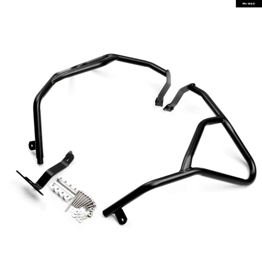 並行輸入品クラッシュ バー エンジン アッパー BMW F800GS アドベンチャー 2014-2016 ブラックの画像
