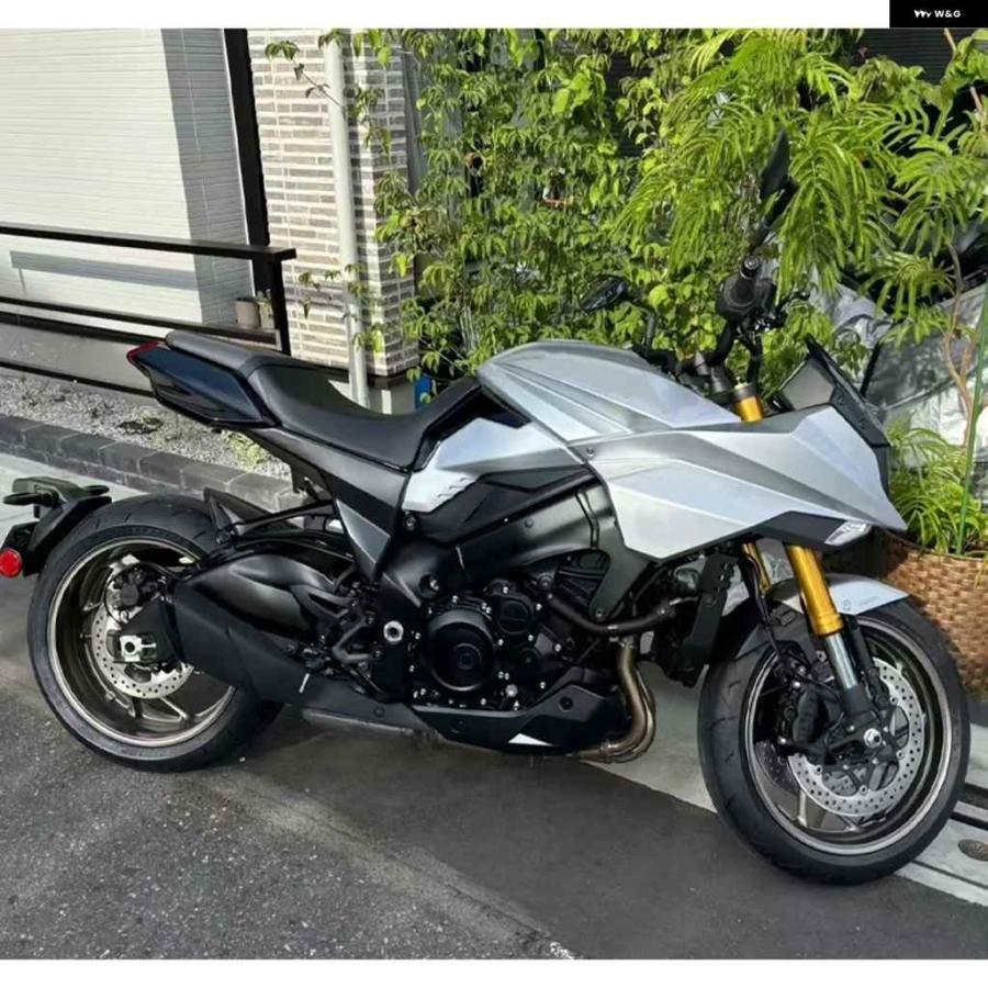 並行輸入品スズキ KATANA 2019 2020-2024 オートバイ バイク フロントドライバー ワンピースシート クッション リアパッセンジャーシートカバー_5