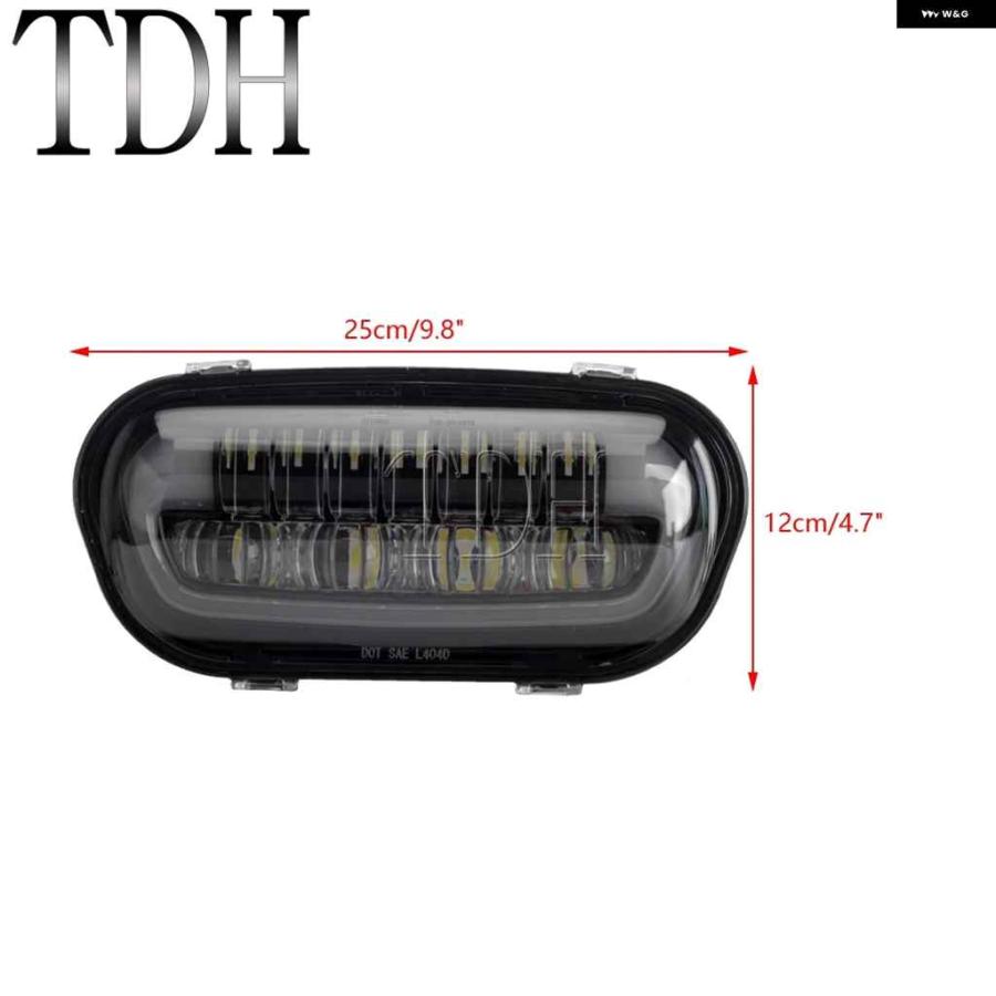 並行輸入品ハーレー ソフテイル ファットボブ 114 FXFB FXFBS 18-24 オートバイ バイク ヘッドライト アセンブリ LED ハイ/ロービーム ホワイト DRL_6