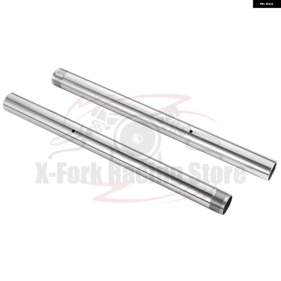 並行輸入品フロントインナー フォーク チューブ パイプ バーシルバーペア ヤマハ 2004-2006 2005 43X520MM 5VY-23120-00 5VY-23110-00 フォーク レッグの画像