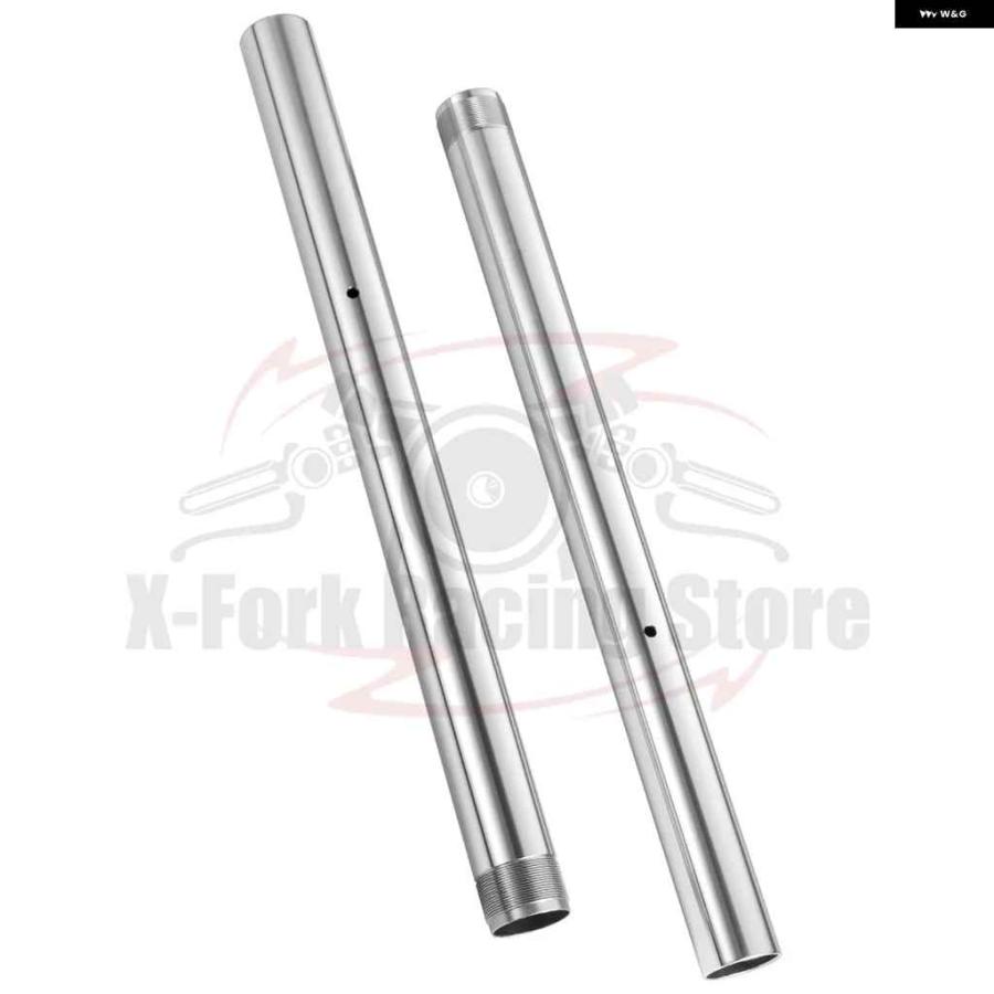 並行輸入品フロントインナー フォーク チューブ パイプ バーシルバーペア ヤマハ 2004-2006 2005 43X520MM 5VY-23120-00 5VY-23110-00 フォーク レッグの画像