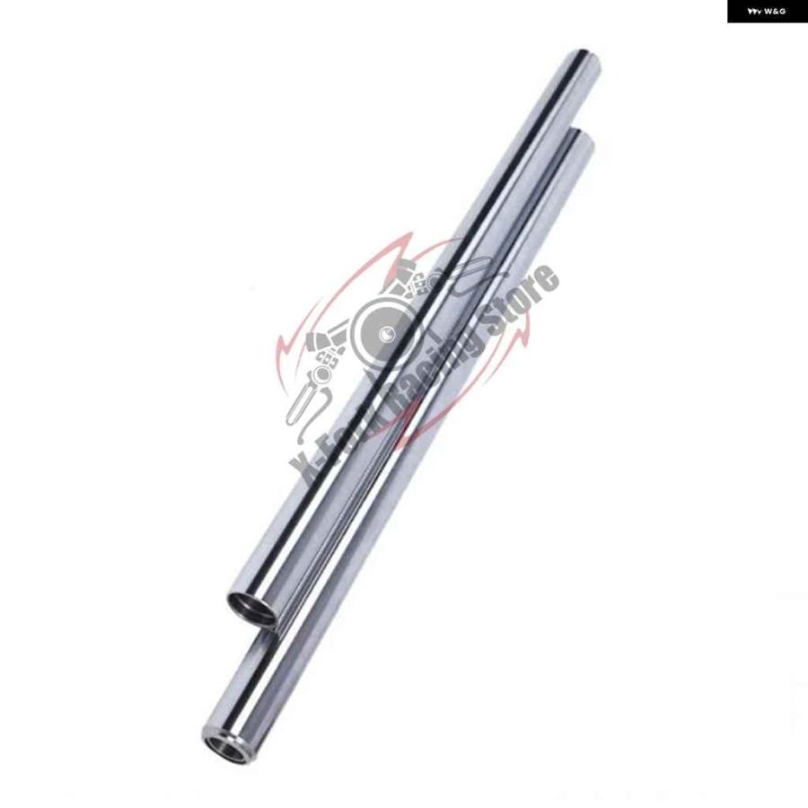 並行輸入品フロント フォーク チューブ ペア インナーショック パイプ ヤマハ 5 2014 2015 2016 33X570MM シルバー ブレーキサスペンションショックバーの画像