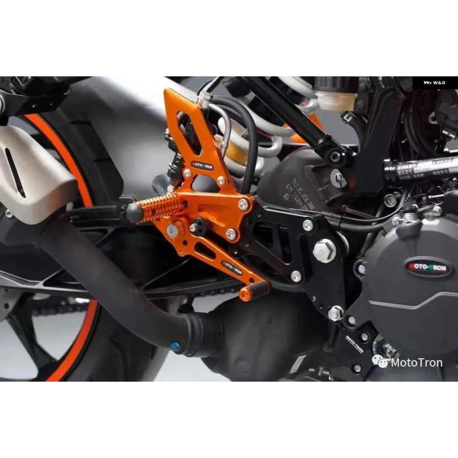 並行輸入品オートバイ バイク 調整可能 リアセット フットペグ ペダル フットレスト リアセット RC390 2022-2025の画像