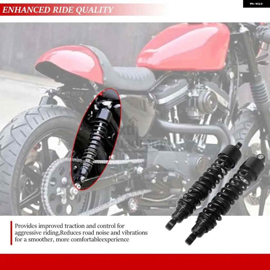 並行輸入品380MM オートバイ バイク リアエアショック アブソーバー ソリッド 合金 ハーレー ダビッドソン スポーツスター ハガー XLH883HUG 1988-2003の画像