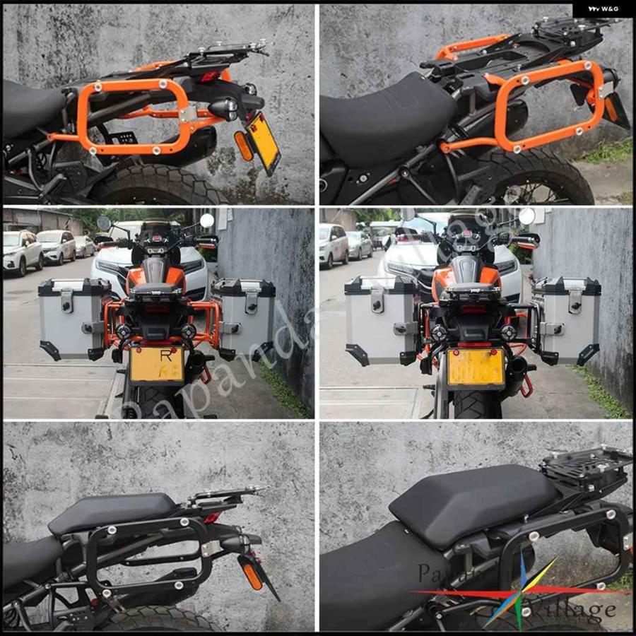 並行輸入品パンアメリカ 1250 S 2020-2021 オートバイ バイク サドルバッグ クラッシュ バー キット パーツ リアラゲッジラック サイドケース マウント_3