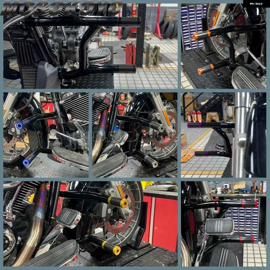 並行輸入品エンジン ガード クラッシュ バー フレーム オートバイ バイク バンパー フットレスト ハーレー フリーホイーラー FLRT 15-25 ストリートグラ_18