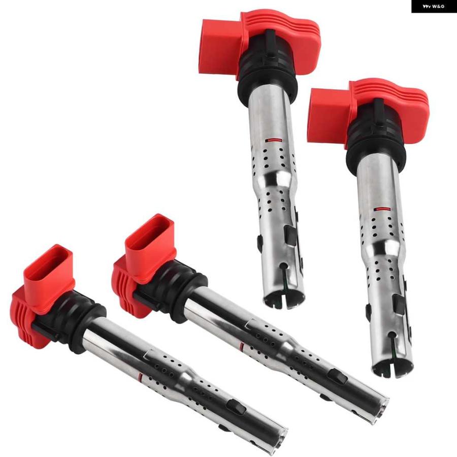 並行輸入品イグニッション コイル 4個 アウディ VW 06E905115E 06E905115F 06E905115E 06E905115 07K905715F 06E905115Gの画像
