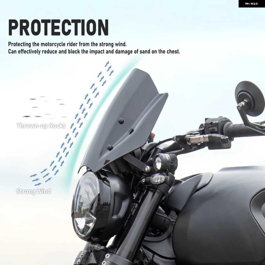 並行輸入品TRIDENT 660 ウィンドスクリーン ウィンドシールド トライアンフ TRIDENT660 2021-2023 オートバイ バイク スポーツ ウィンドデフレクター_3