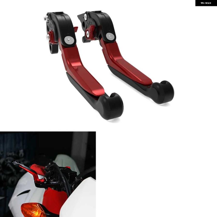 並行輸入品ホンダ NC700S/X NC750S/X NT700V NTV 650 VF750 C VT600C VT125C VT750 VTX1300 調整可能 折りたたみ 式 延長 クラッチ レバー ブレーキの画像