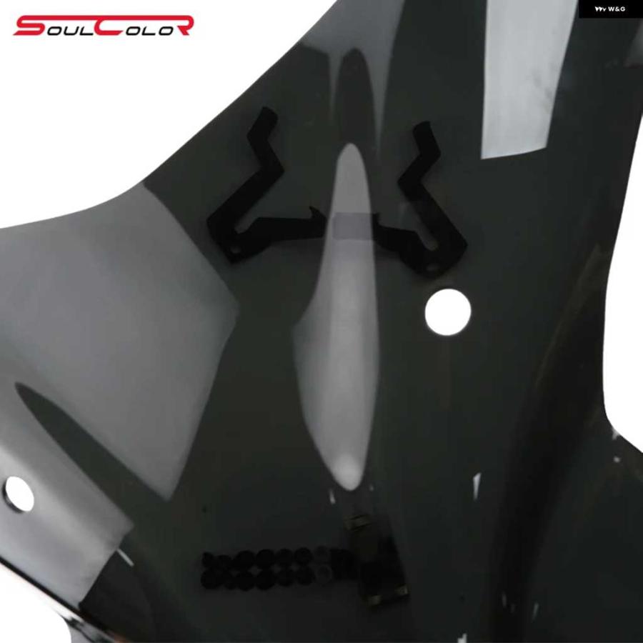 並行輸入品オートバイ バイク スポーツ ウィンドシールド バイザー マットブラック ウィンドスクリーン 990 DUKE 2024 2025 990DUKE 24 25 DUKE990の画像