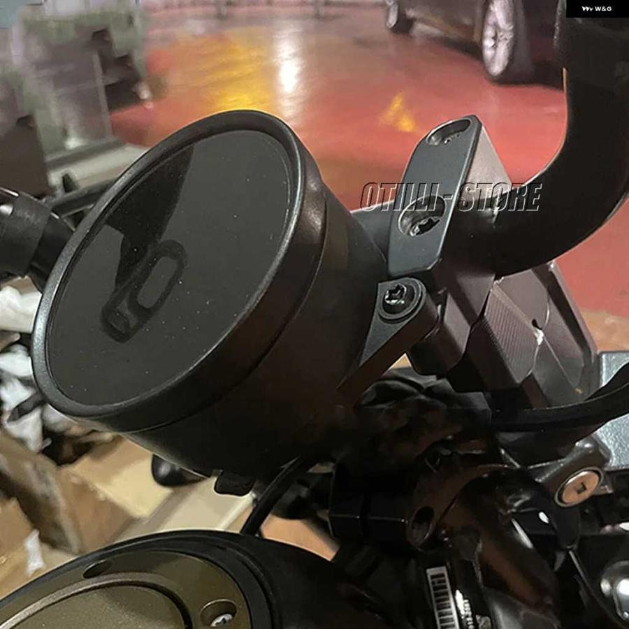並行輸入品オートバイ バイク ブラック ハンドルバー ライザー マウント クランプ交換 アダプター アクセサリー ハーレー スポーツスター S 2021-の画像