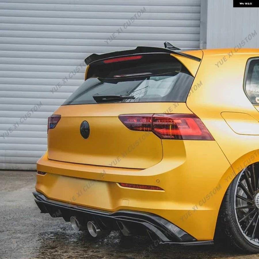 並行輸入品VW ゴルフ 8 MK8スタンダードTDI TSI Rライン2019-2023車MAXTON スタイル リアルーフスポイラー ウィングリア トランク リップスポイラー | ブランド登録なし | 03